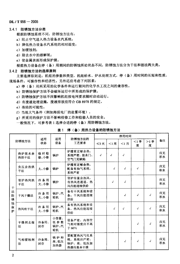 DLT956-2005 火力发电厂停(备)用热力设备防锈蚀导则.pdf 第5页