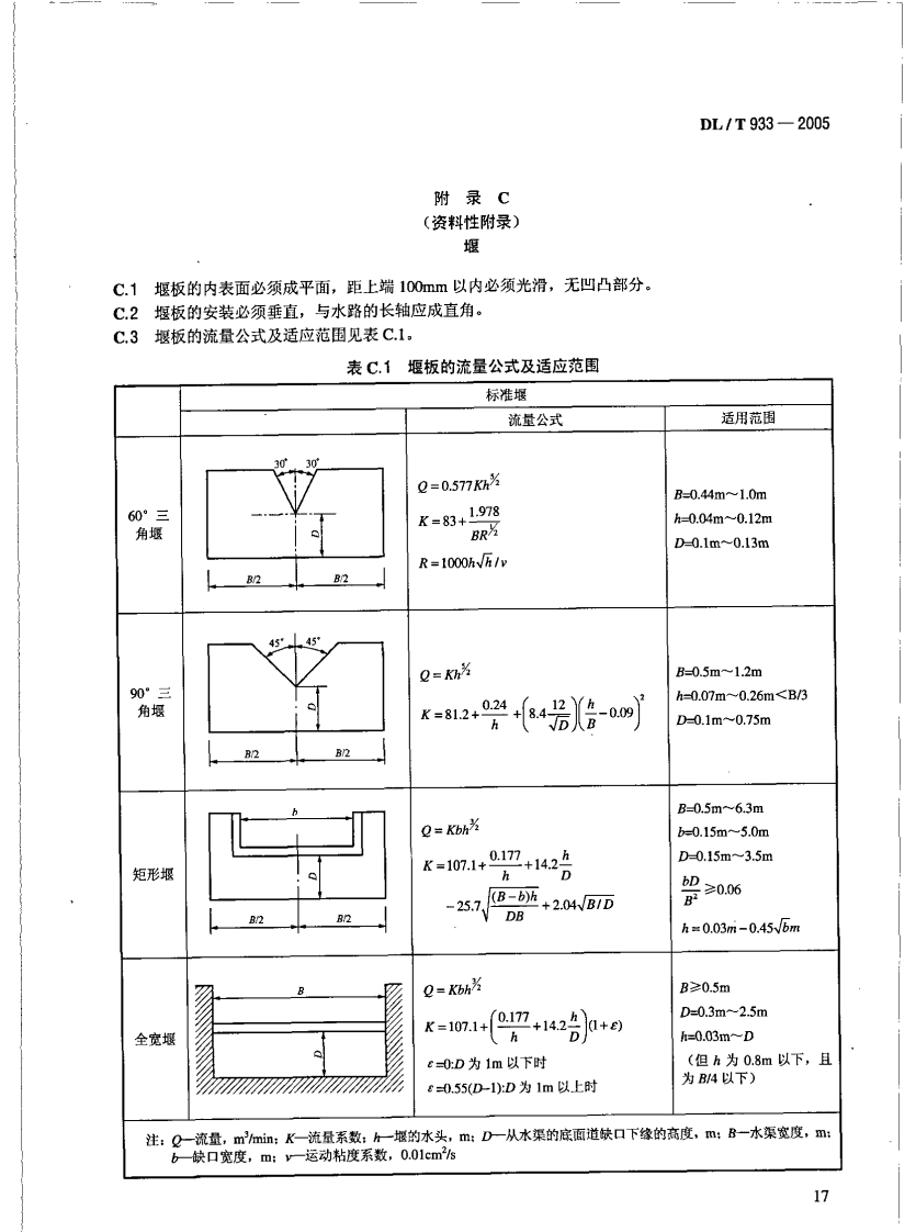 DLT933-2005 冷却塔淋水填料、除水器、喷溅装置性能试验方法.pdf 第4页
