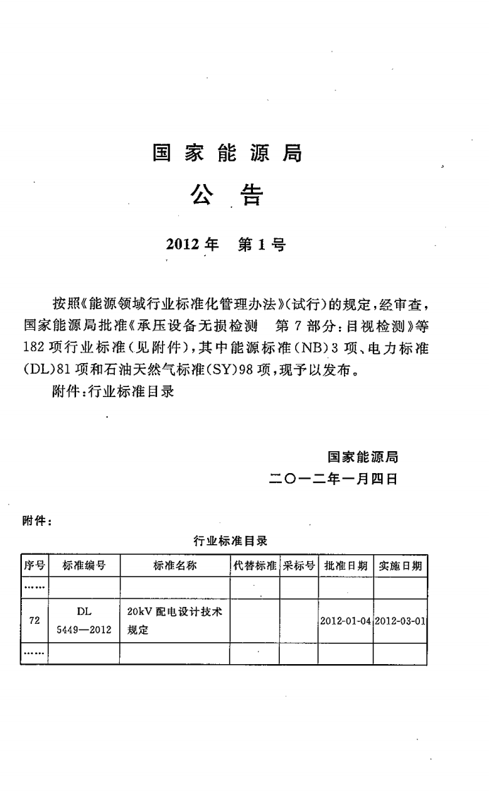 DL5449-2012 20kV配电设计技术规定.pdf 第3页