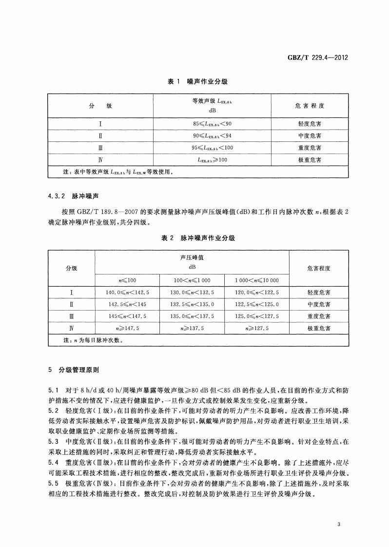 GBZ_T+229.4-2010工作场所职业病危害作业分级+第4部分：噪声.pdf 第5页