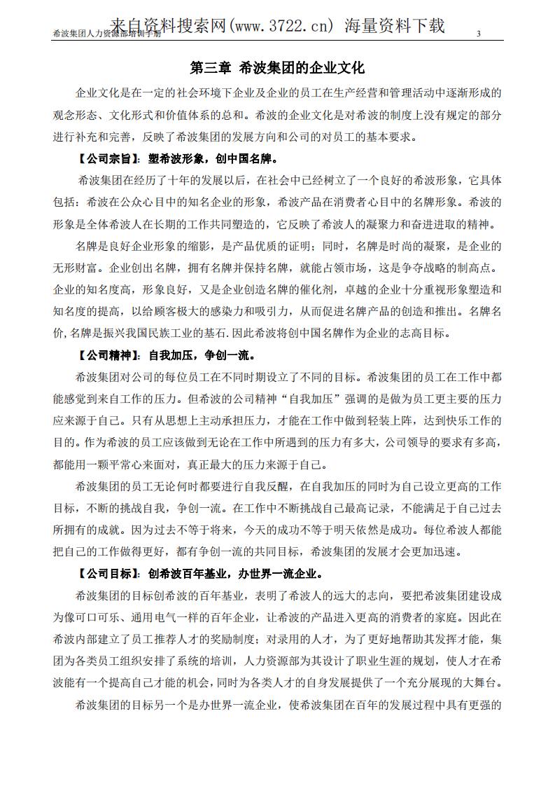 某某食品集团人力资源部培训手册（PDF 63页）.pdf 第4页