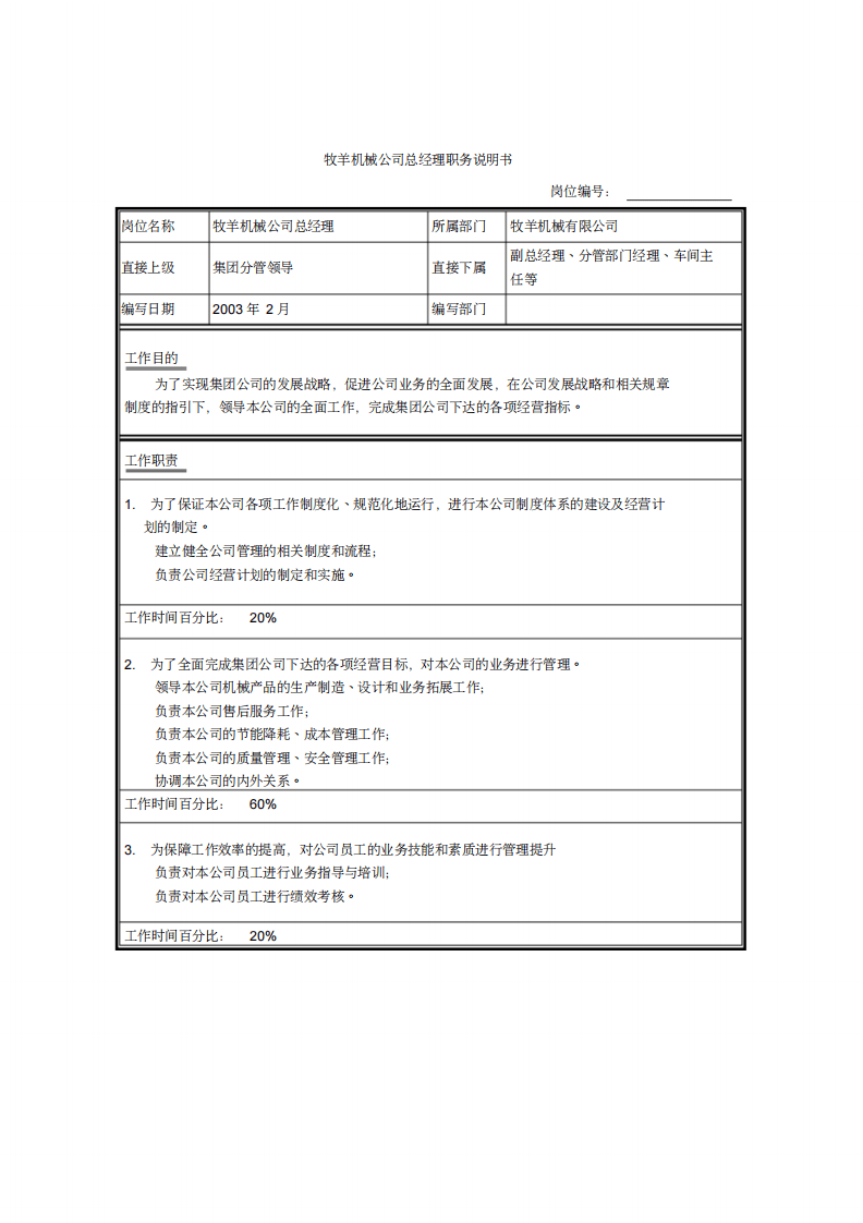 某机械公司职务说明书.pdf 第3页