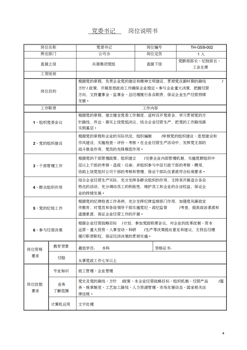 机械公司所有岗位职责说明书.pdf 第4页