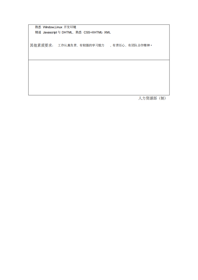 php程序员岗位职责说明书.pdf 第2页