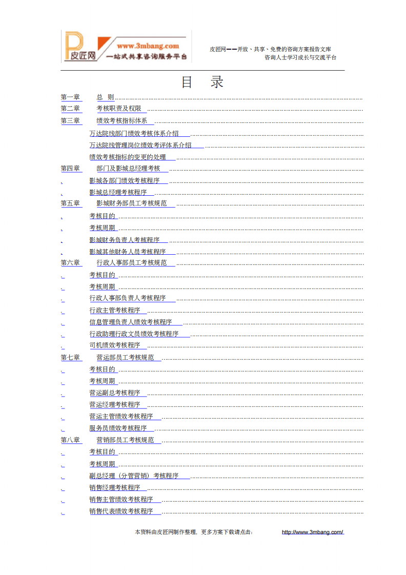 《万达电影院线股份有限公司影城绩效考核手册》总册(人力资源部).pdf 第2页