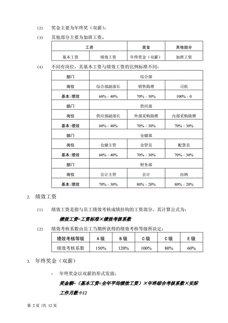 某外贸公司薪酬福利管理制度.pdf 第2页