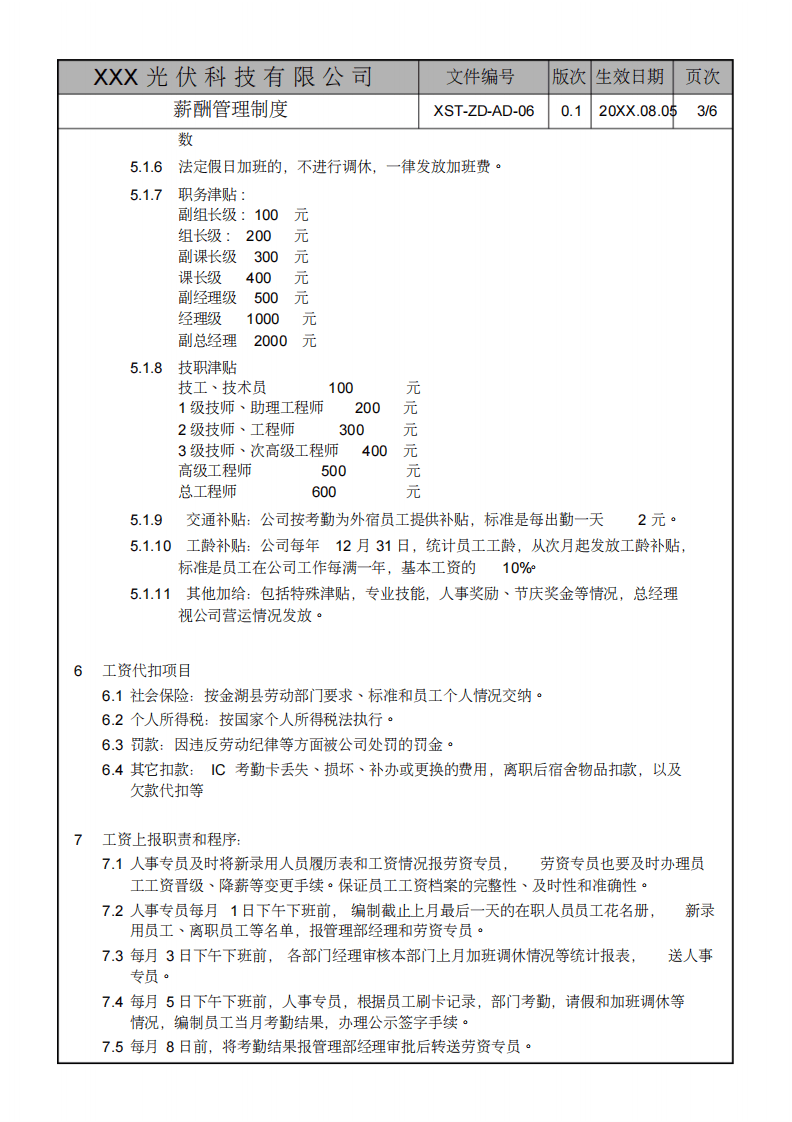 某光伏公司薪酬管理制度.pdf 第3页