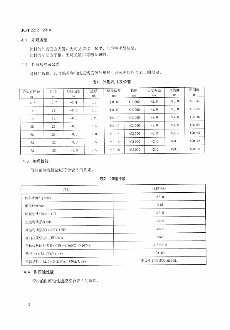 JCT2212-2014 常压固相烧结碳化硅陶瓷热交换管.pdf 第4页