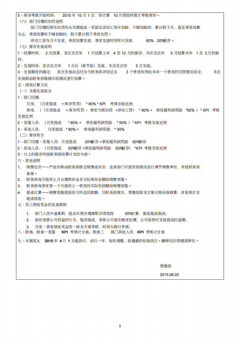 电商绩效考核方案.pdf 第5页