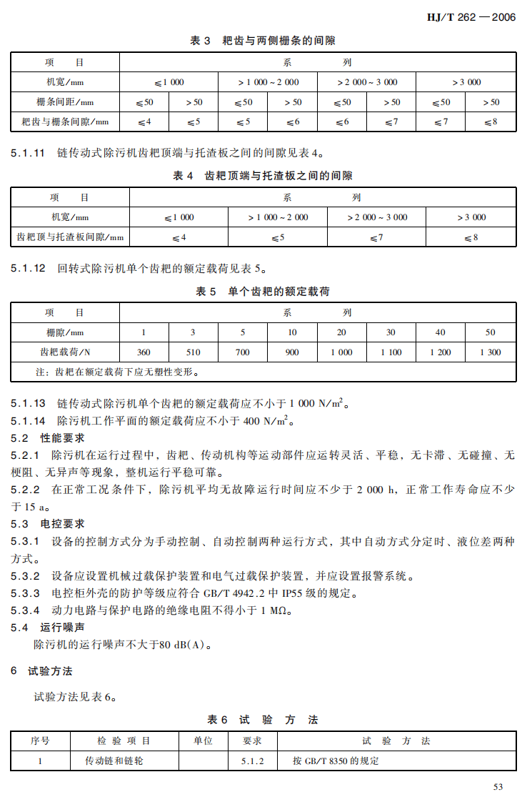 HJ_T 262-2006 环境保护产品技术要求 格栅除污机.pdf 第5页