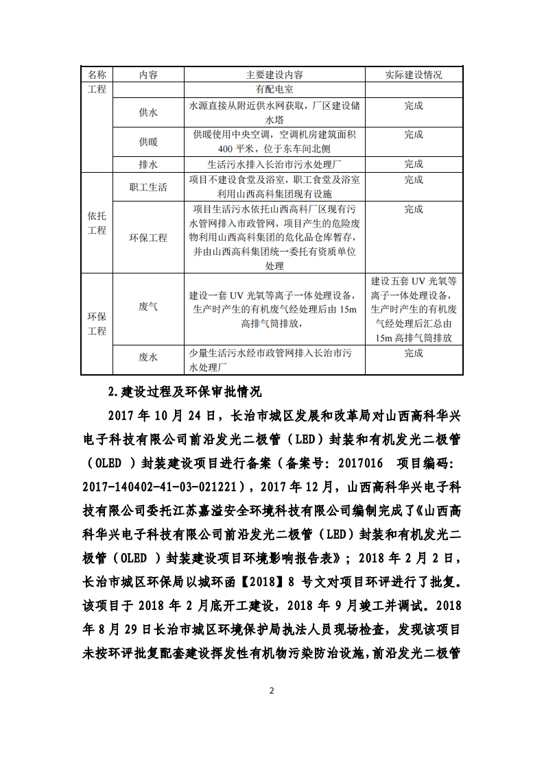 高科华兴电子科技有限公司竣工验收意见.pdf 第2页