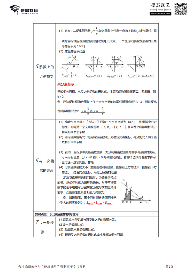 九年级下册数学人教版知识要点汇总.pdf 第2页
