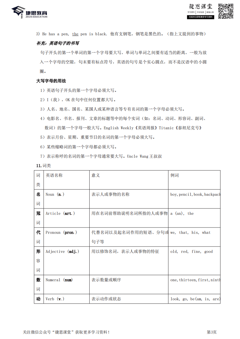 七年级上册英语人教版知识要点汇总.pdf 第3页