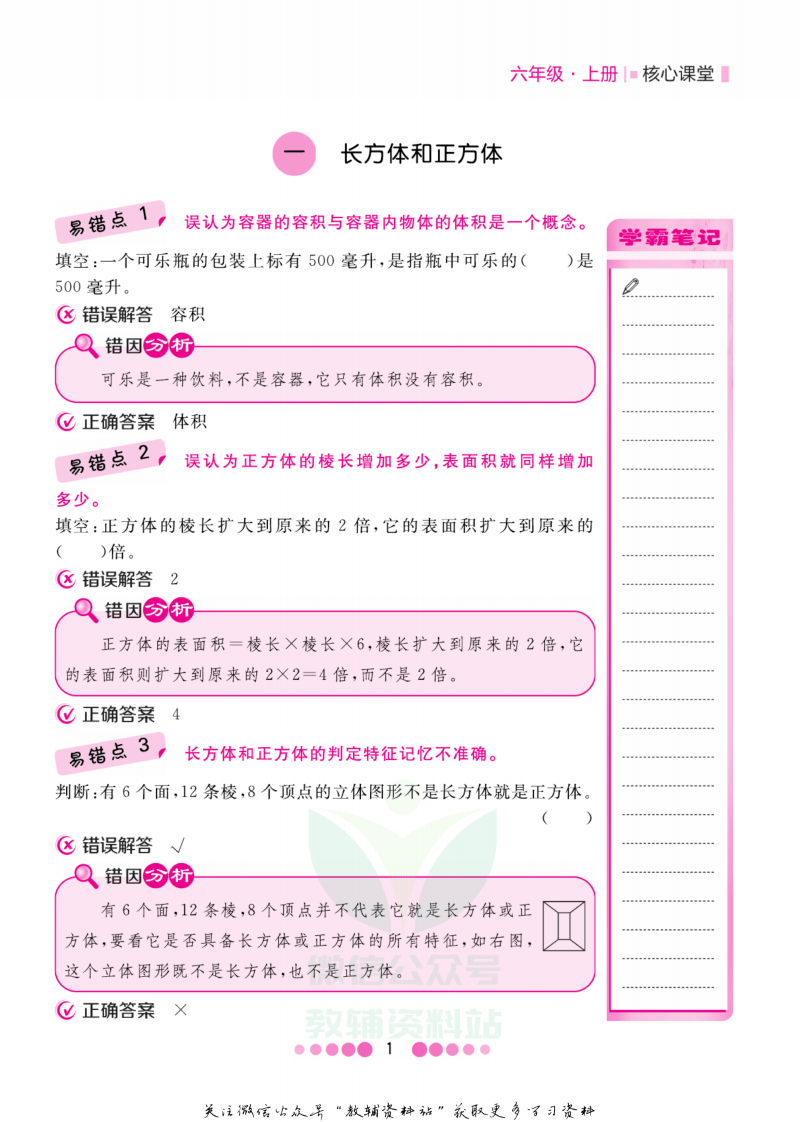六年级上册数学苏教版易错清单.pdf 第2页