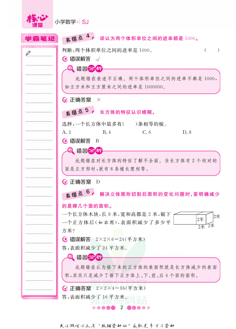 六年级上册数学苏教版易错清单.pdf 第3页