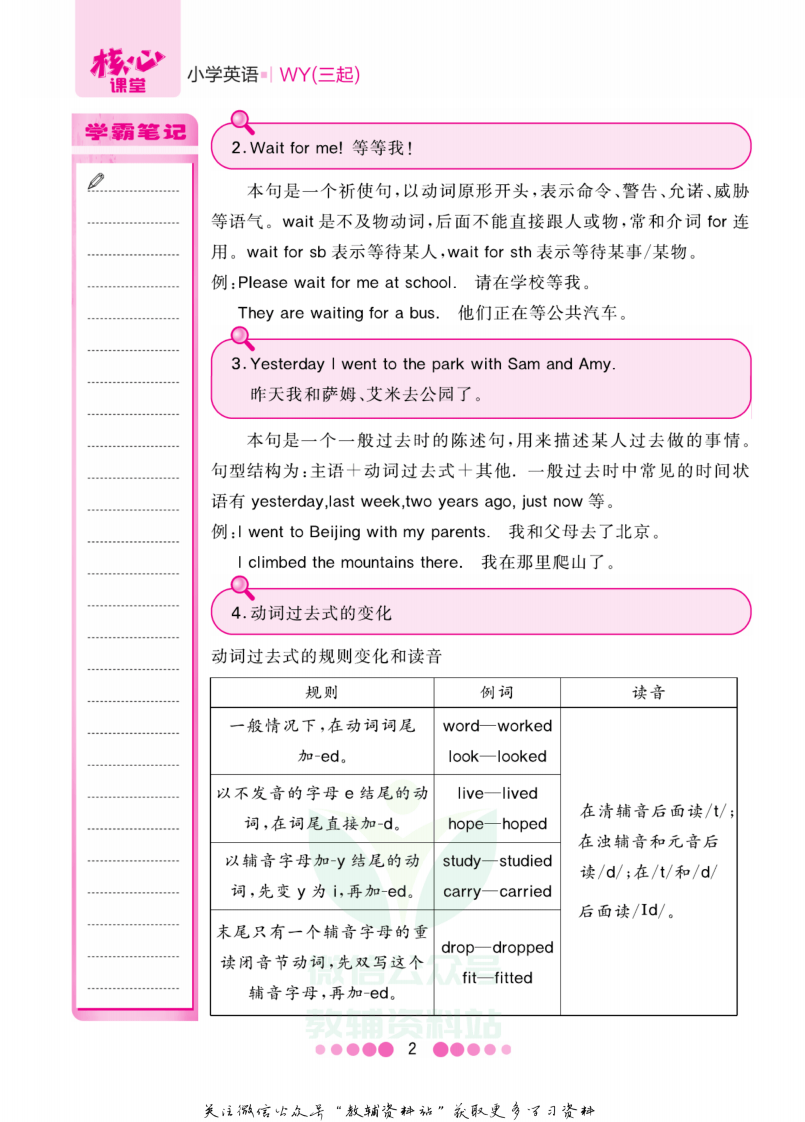 五年级上册英语外研三起点知识清单.pdf 第3页