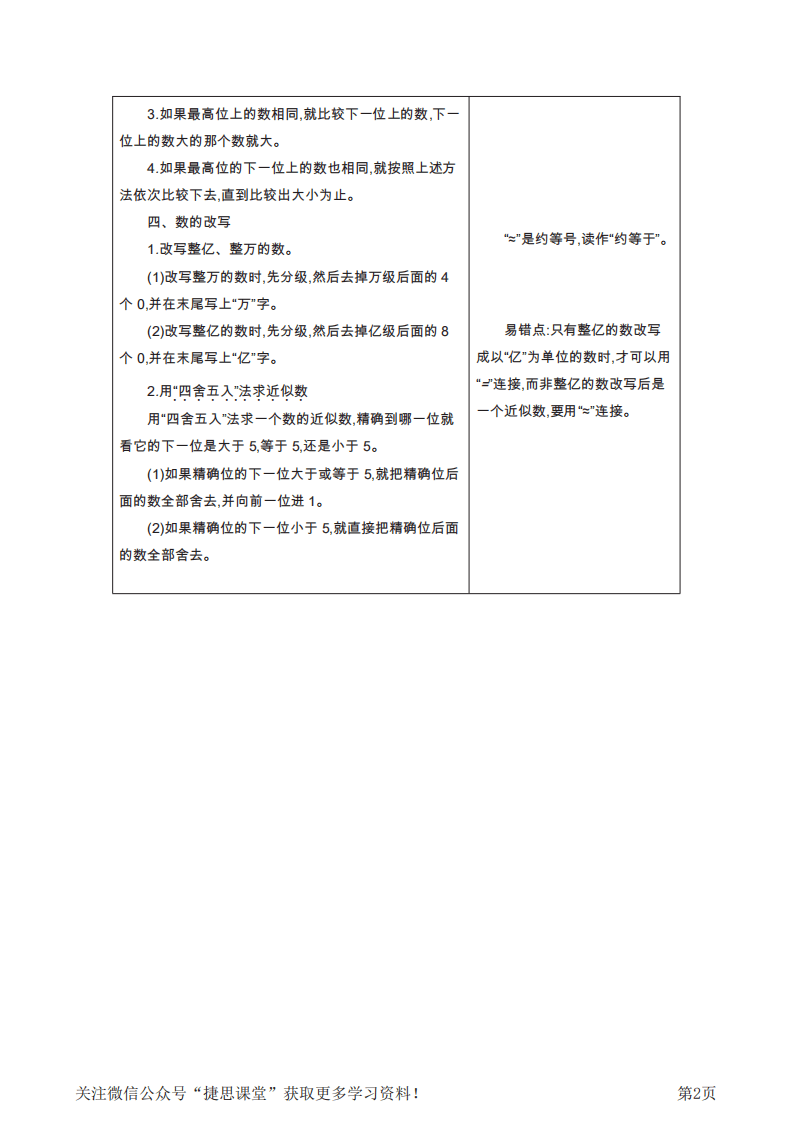四年级上册数学北京课改版知识要点.pdf 第2页