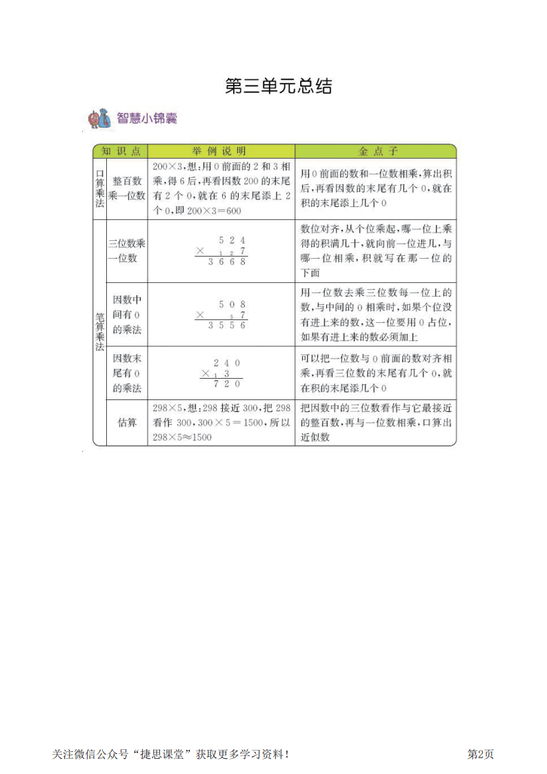 三年级上册数学青岛六三制知识要点.pdf 第2页