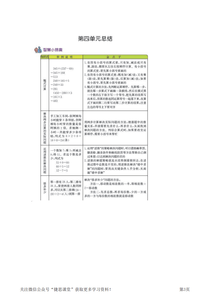 三年级上册数学北京课改版知识要点.pdf 第3页