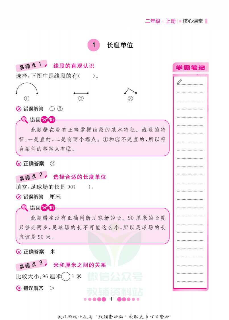 二年级上册数学人教版易错清单.pdf 第2页