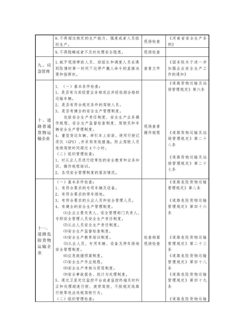 道路货物运输企业安全生产检查表.docx 第3页