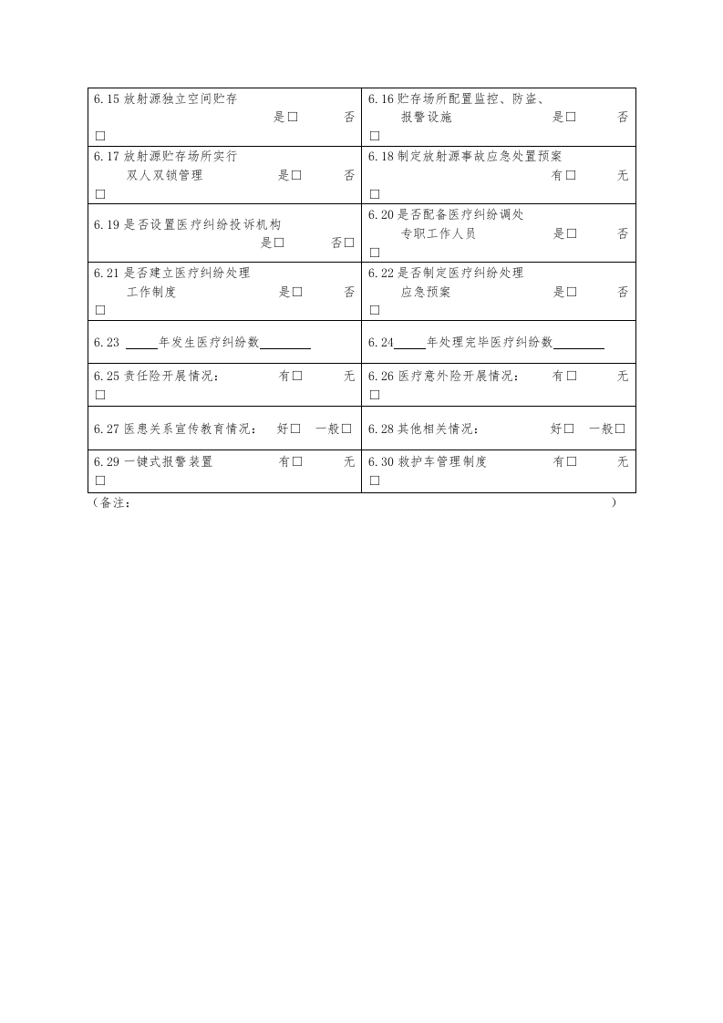 对卫生计生服务机构安全生产检查清单.docx 第5页