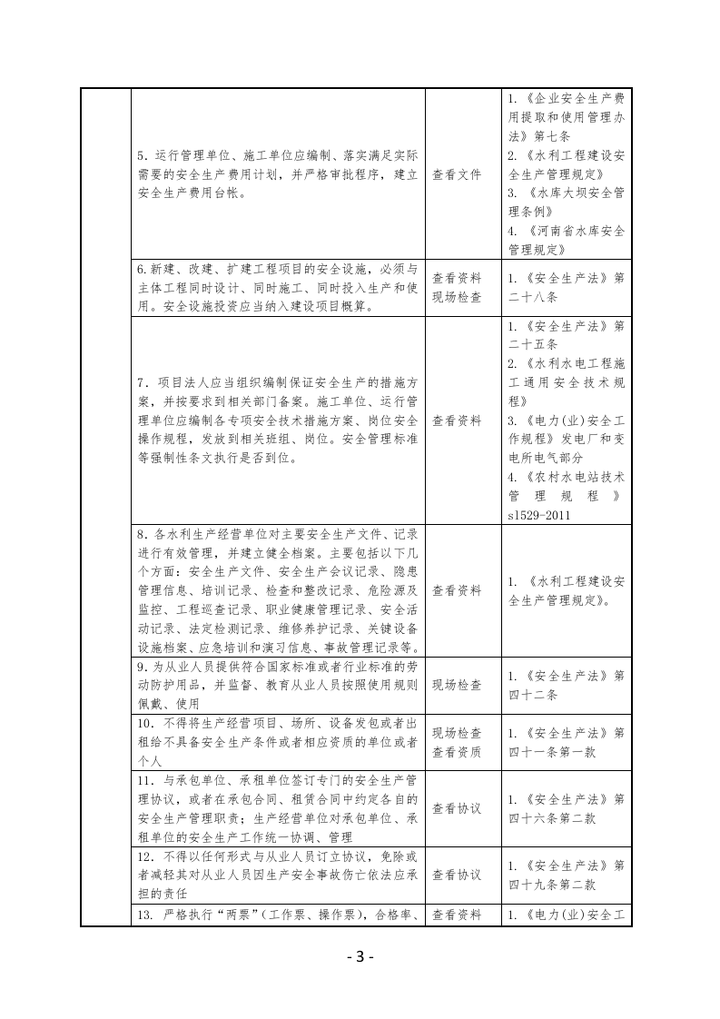 水利安全生产检查表.docx 第3页