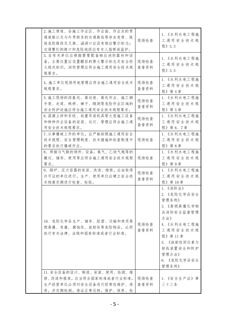 水利安全生产检查表.docx 第5页