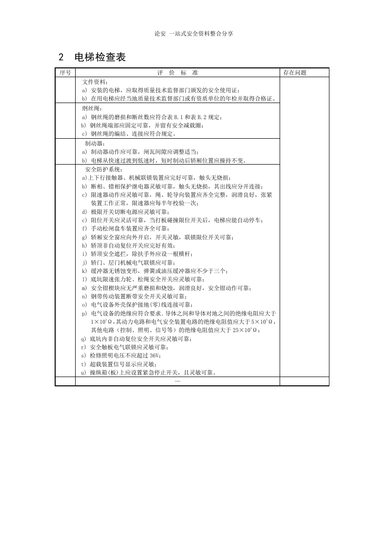 隐患排查检查表汇编（74页））.doc 第5页
