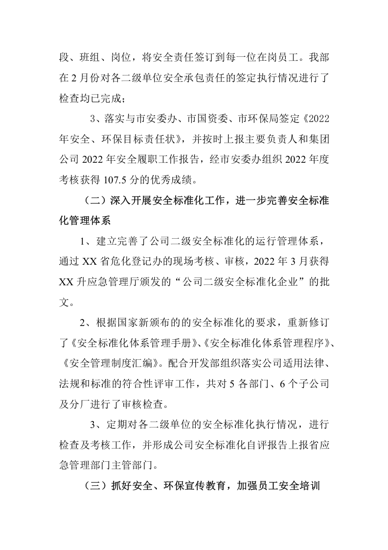 【总结】★精品★安全环保部工作总结暨来年工作计划（28页）.docx 第2页