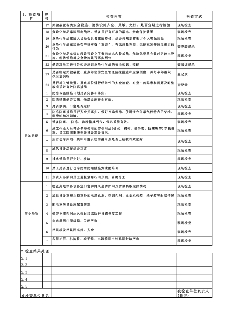 冬季安全专项检查表.xls 第2页