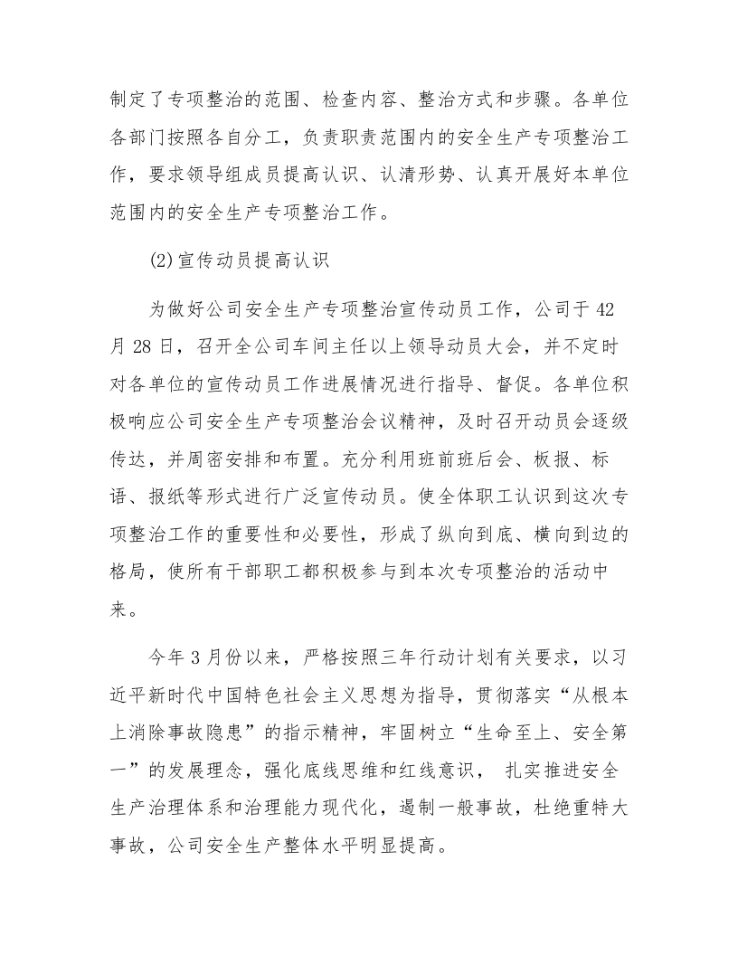 XX冶炼企业安全生产专项整治工作总结（11页）.docx 第4页