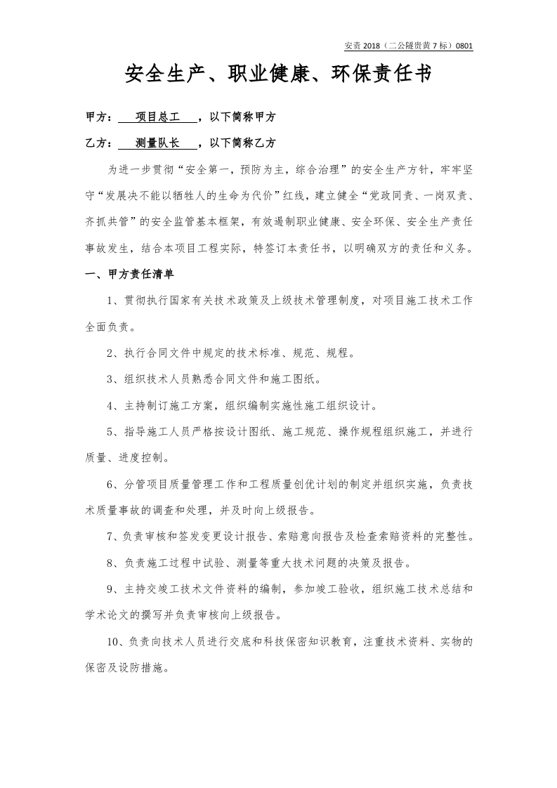 总工与测量队长责任书（样本）.docx 第1页