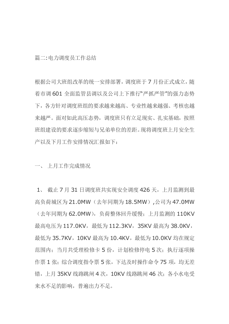 电力调度员个人工作总结.docx 第5页