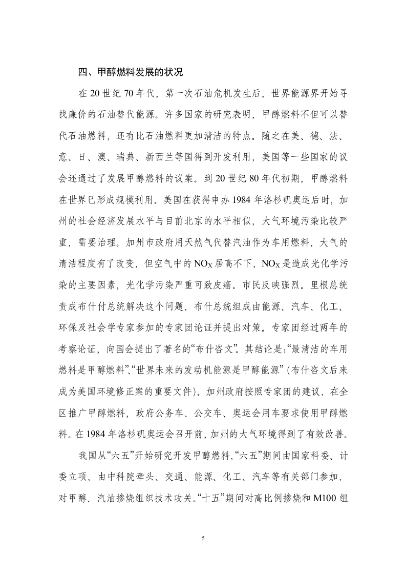 xx牌车用甲醇燃料项目可行性报告.doc 第5页
