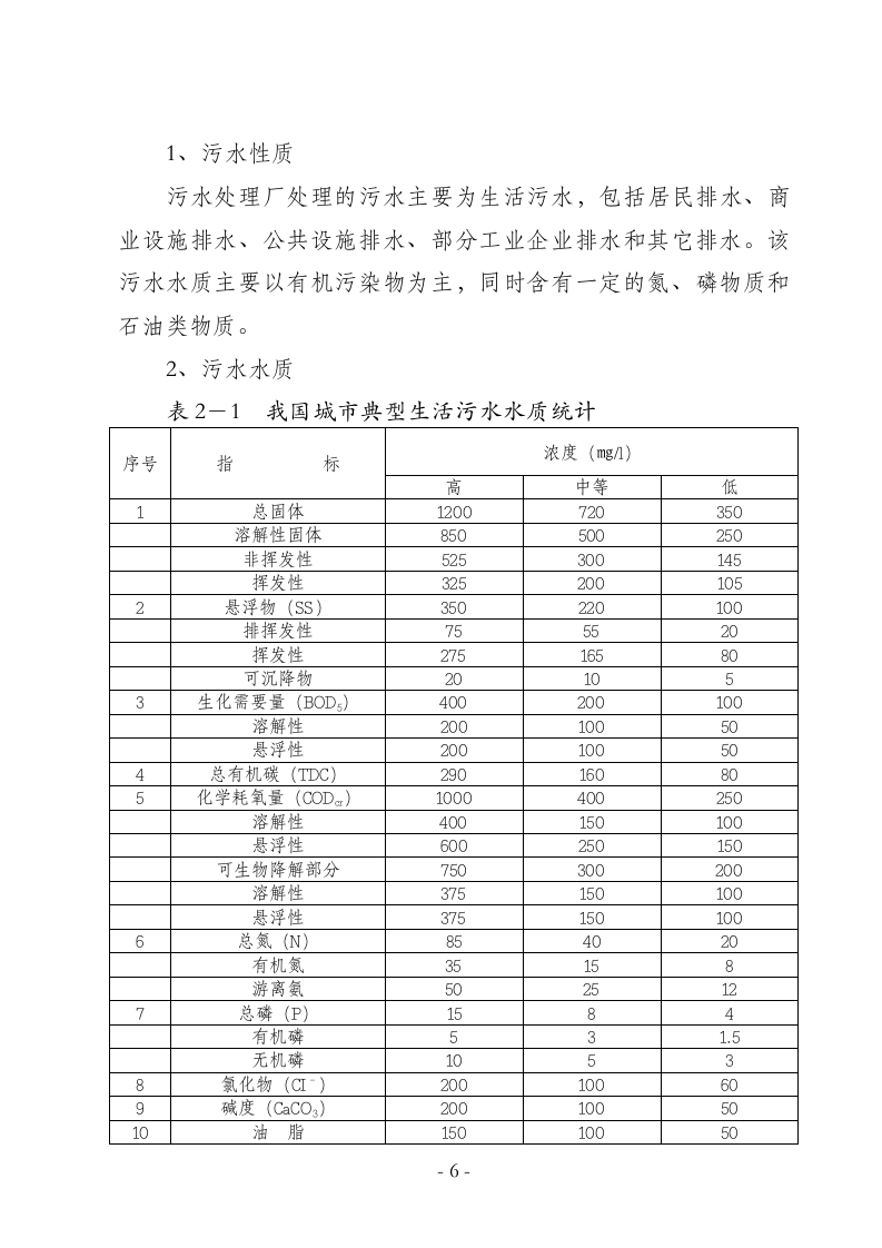某某县城镇污水处理厂工程可行性研究报告.doc 第6页