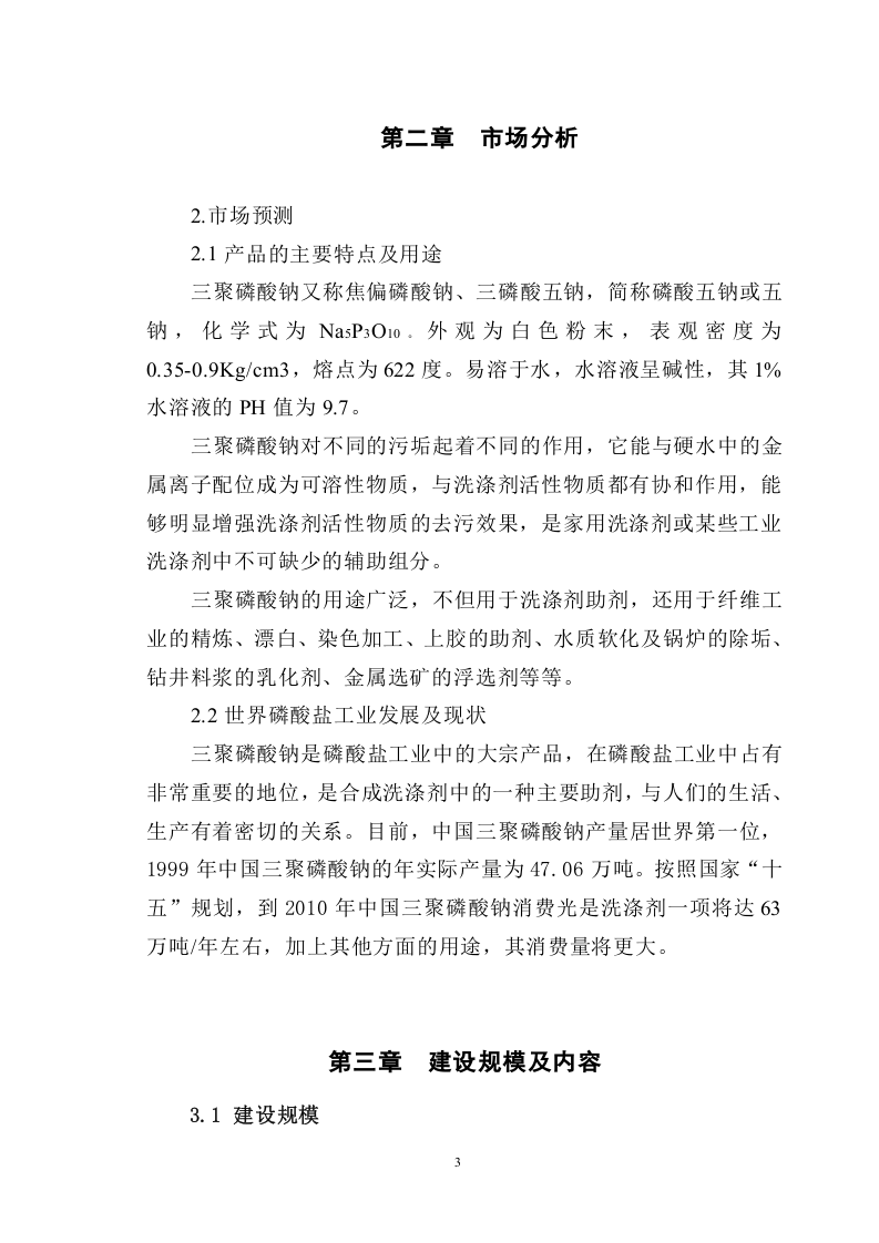 年产5000吨三聚磷酸钠可研报告.doc 第3页