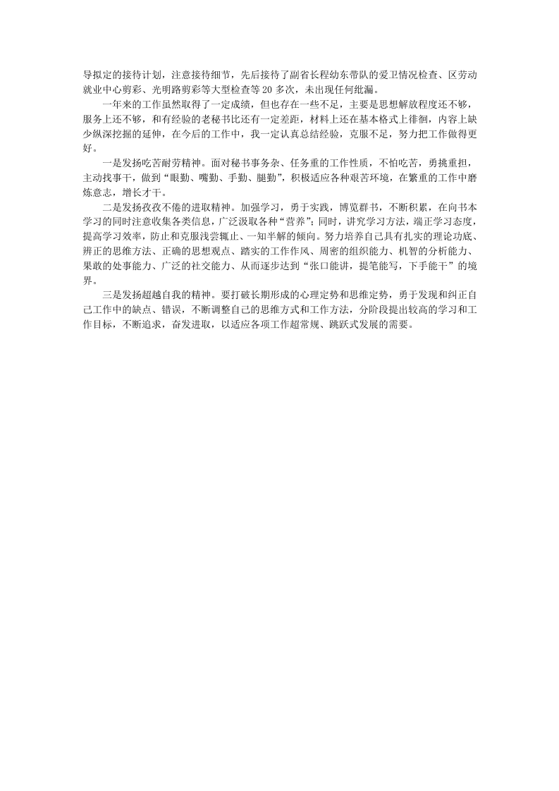 政府办公室秘书个人工作总结.doc 第2页