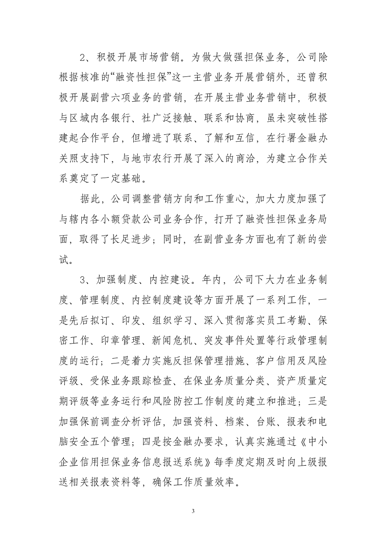 2013年度担保公司工作总结.doc 第3页