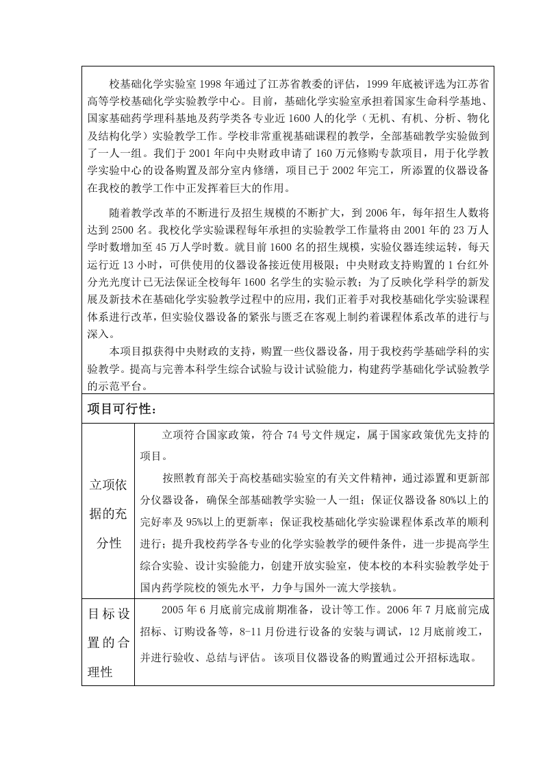 中央级普通高等学校修购专款 项目申报书.doc 第5页