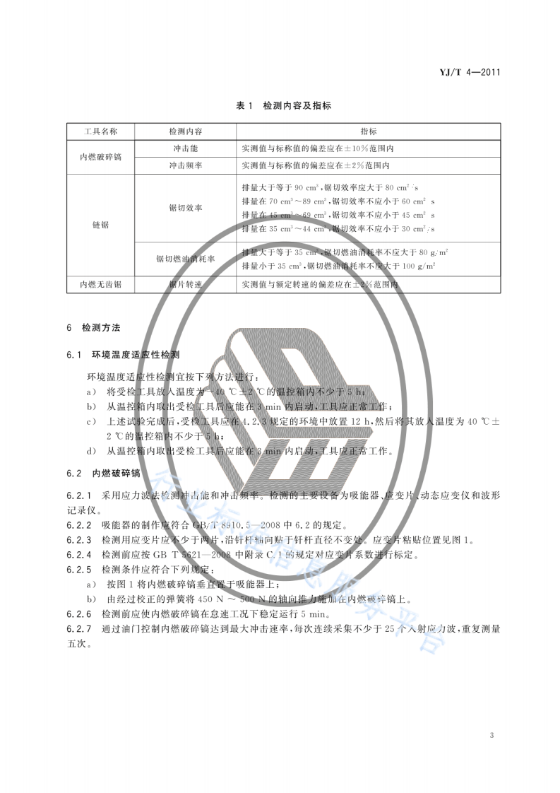 YJT4-2011地震救援装备检测规程内燃机动力工具.pdf 第6页