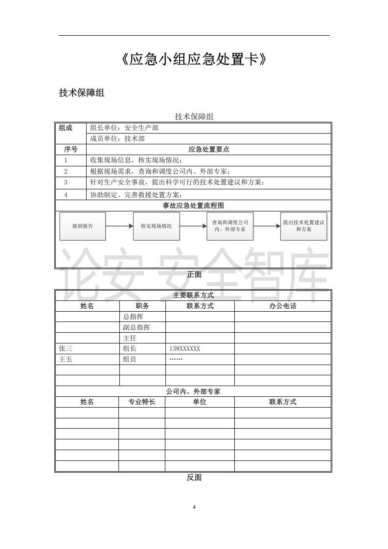 【告知牌】安全生产应急处置卡模板（有限空间）.docx 第6页