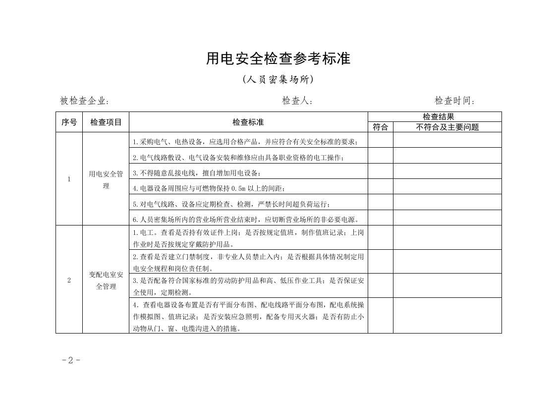 企业用电安全检查表.doc 第2页