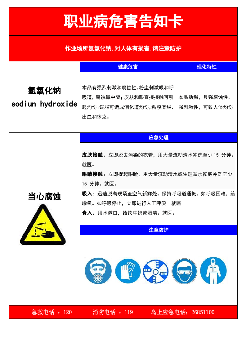 职业危害告知卡(全套).doc 第6页