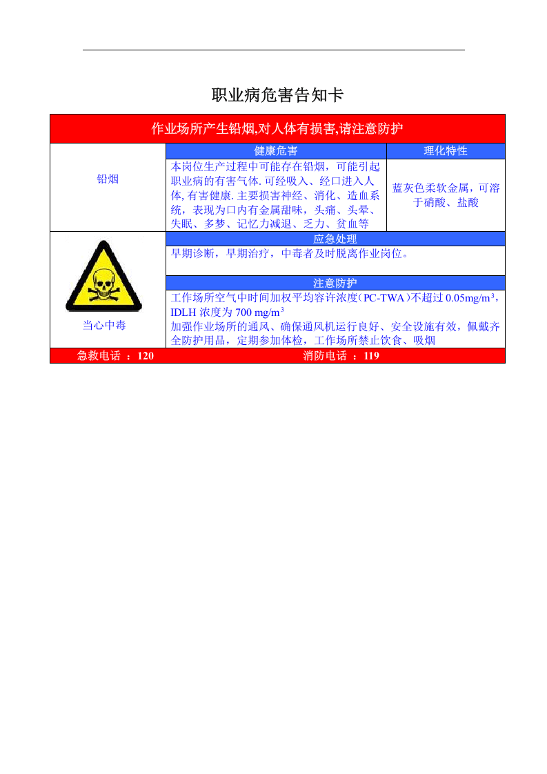 职业危害告知牌(标准全套修改版).doc 第6页