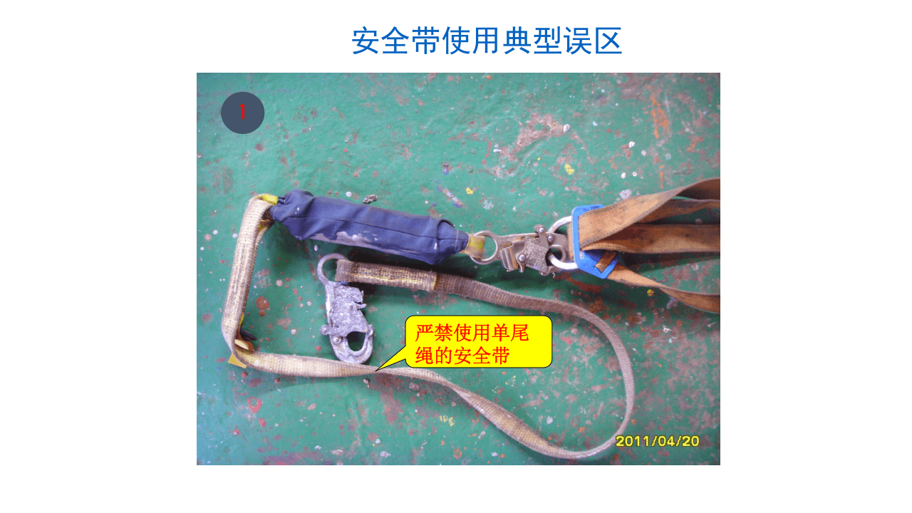 1.安全带的正确的使用.ppt 第1页
