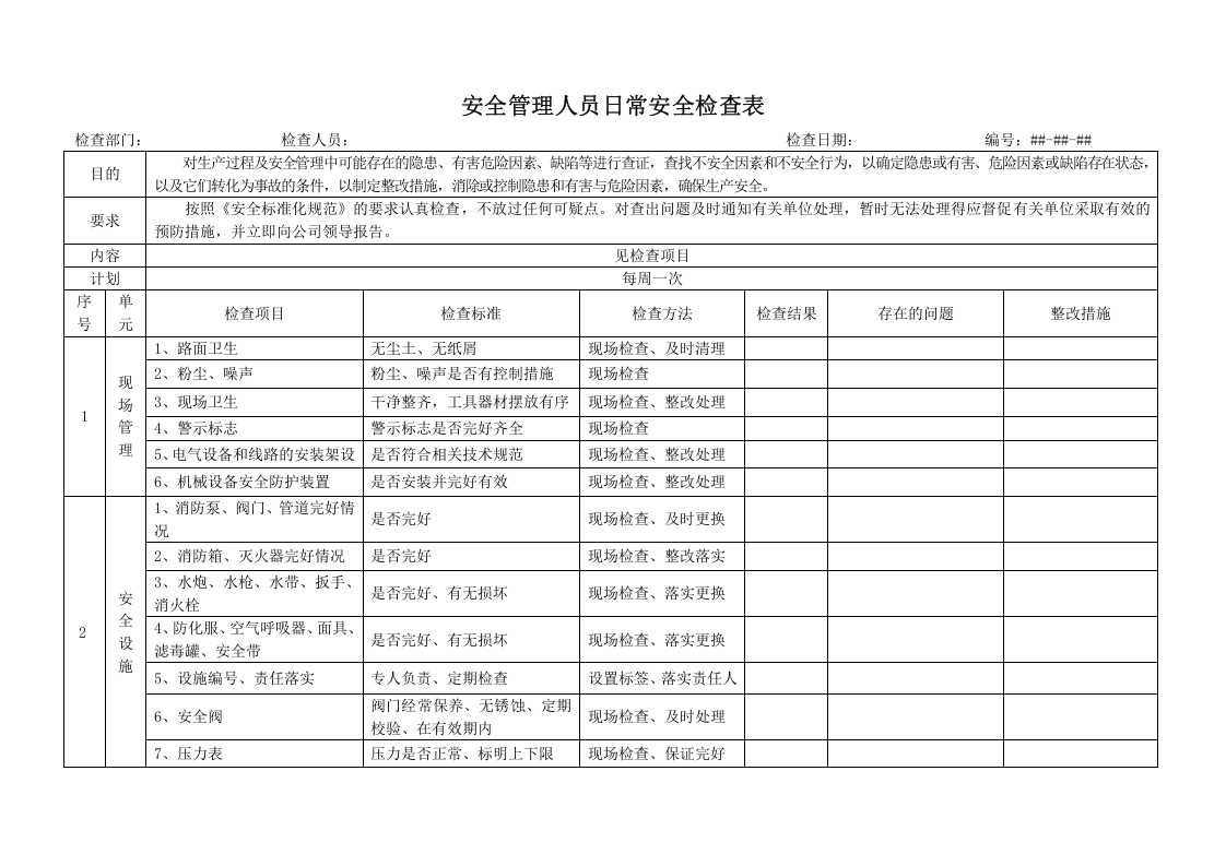 一整套通用安全检查表.doc 第6页