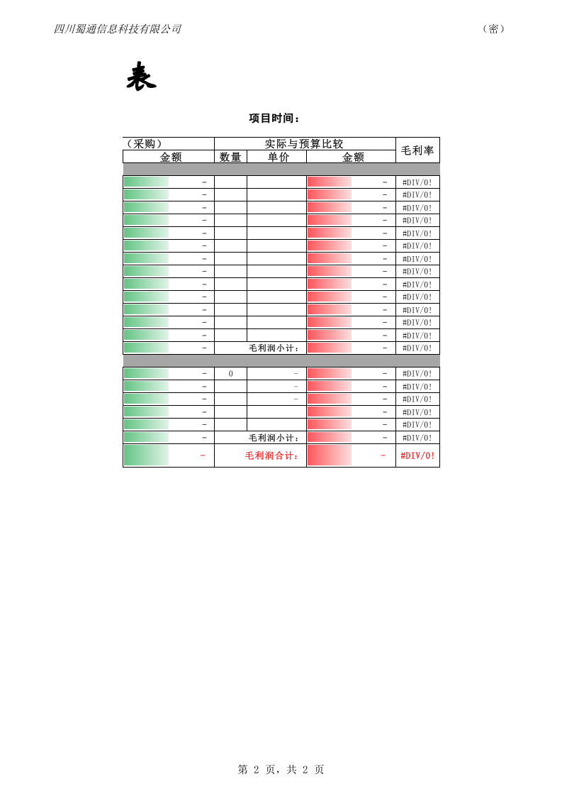 96 项目成本分析表.xlsx 第2页