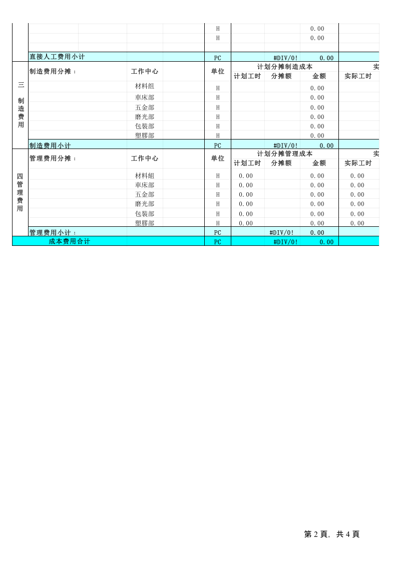 72 产品生产成本核算表.xls 第2页