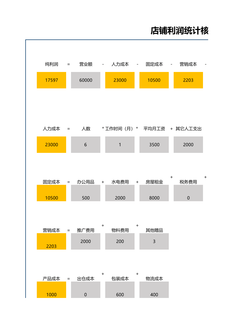 核算统计系统（极致精良）43.xls 第1页